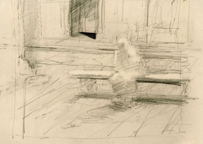 Alone Piazza Santa Croce 1992 8 x12