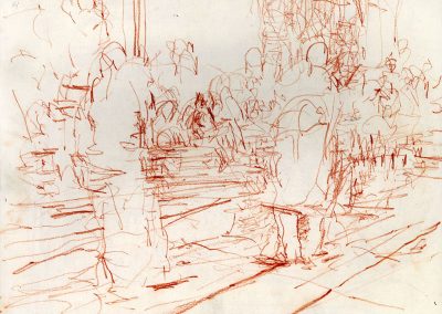 Piazza Drawing 3a 2015 12 x15