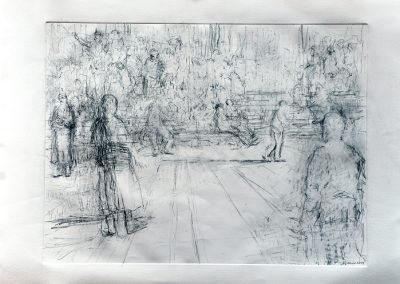 10.Catherdral Steps 2025 22”x31” Monoprint