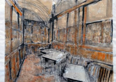 14..Cantinetta dei Verrazzano 2025 17”x25” Mixed Medium on Kozo paperjpg