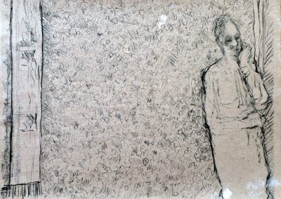 5.Museum Guard 2025 19”x25” Monoprintjpg