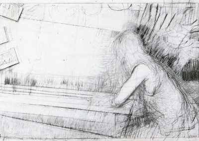 7.Interior 2002 33“x52“ Graphite On Paper