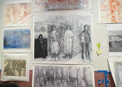 Continuation of Work in the Studio