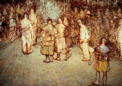 9.Crossing Brooklyn Ferry. 1989 96“x144“ Oil On Linen