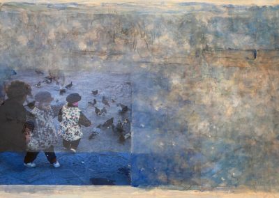 Elise and Kathryn in the Piazza Santa Croce