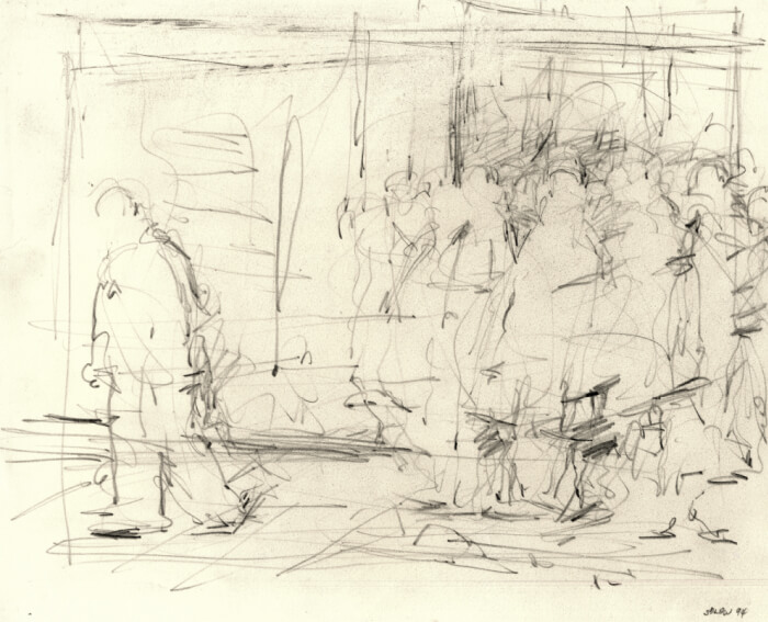 Sketchbook _Observational Drawings in Piazzas