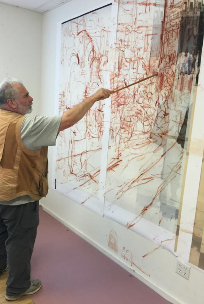 Working on the same panel at the John Jermain Library