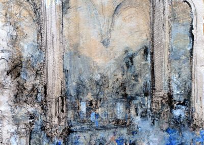 Loggia Lanzi 2025 19"x 25" Mixed Media ink Drawing